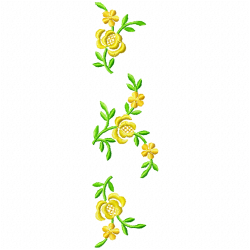 Flowers And Tree Embroidery Design 7